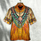 Native Cool Style Love Peace Orange - Hawaiian Shirt - Reefox