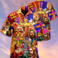 Jesus Lion And Flowers Cool - Hawaiian Shirt - Reefox