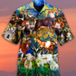 Goat Love Animals Life Grass - Hawaiian Shirt - Reefox