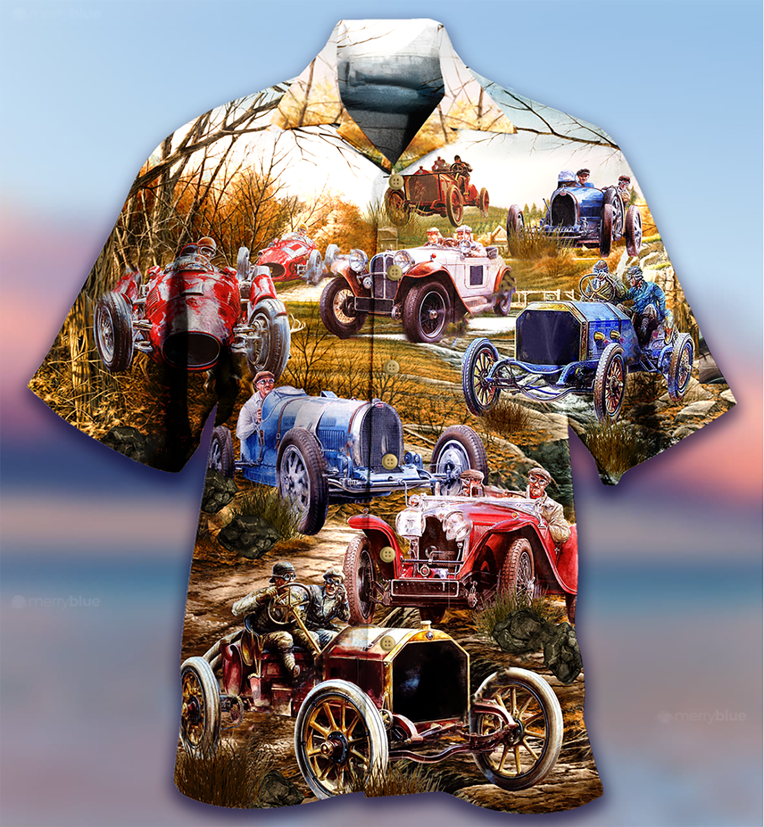 Car Old Vintage - Hawaiian Shirt - Reefox