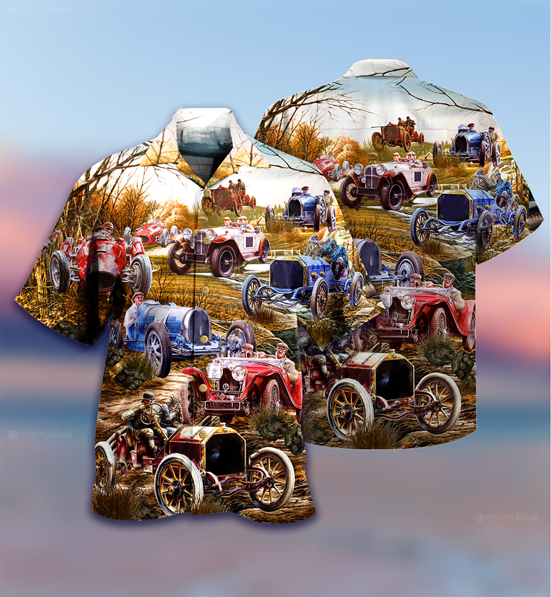 Car Old Vintage - Hawaiian Shirt - Reefox