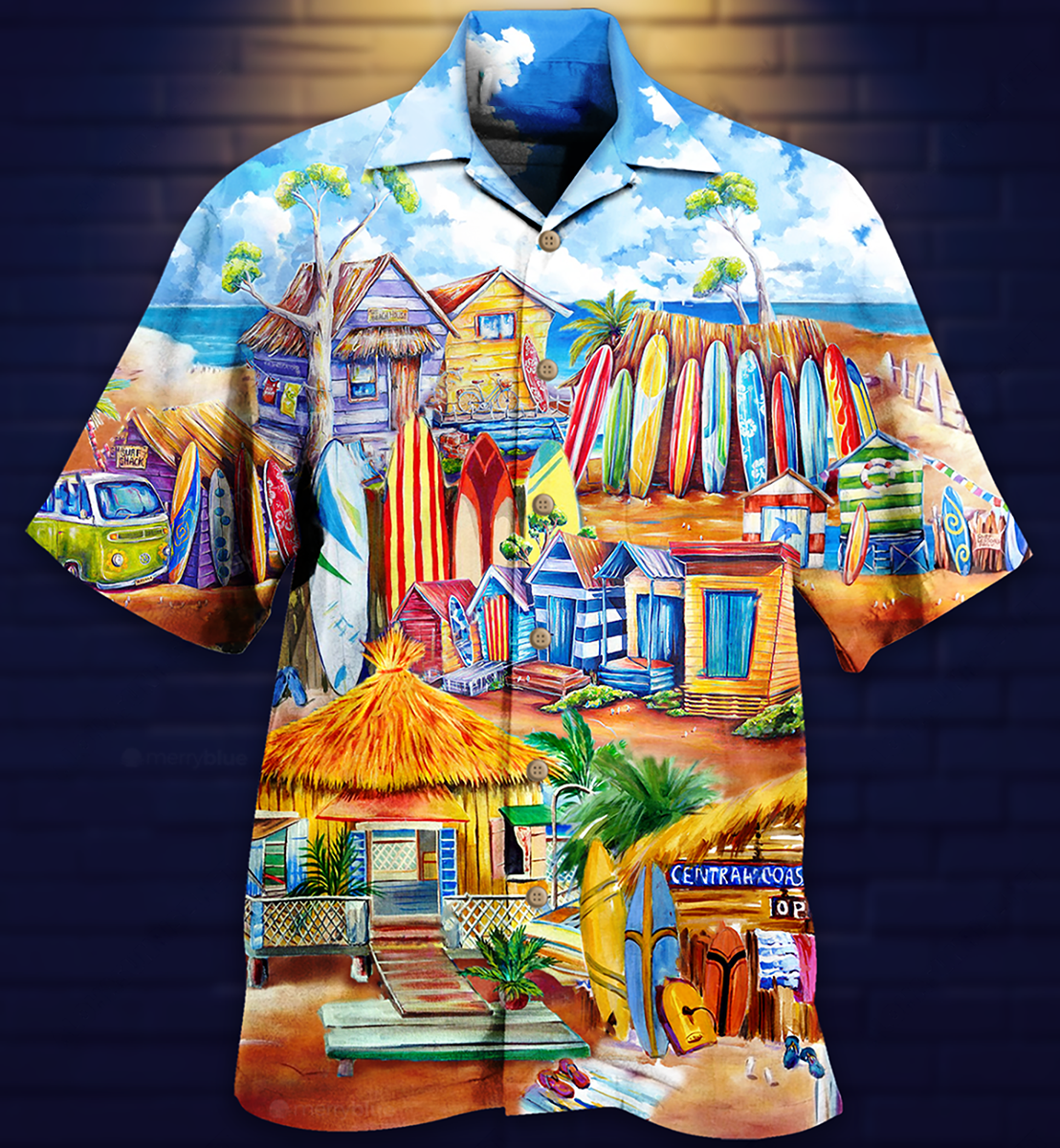 Surfing Store And Beach - Hawaiian Shirt - Reefox