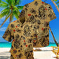 Gambling Flowers Skull - Hawaiian Shirt - Reefox
