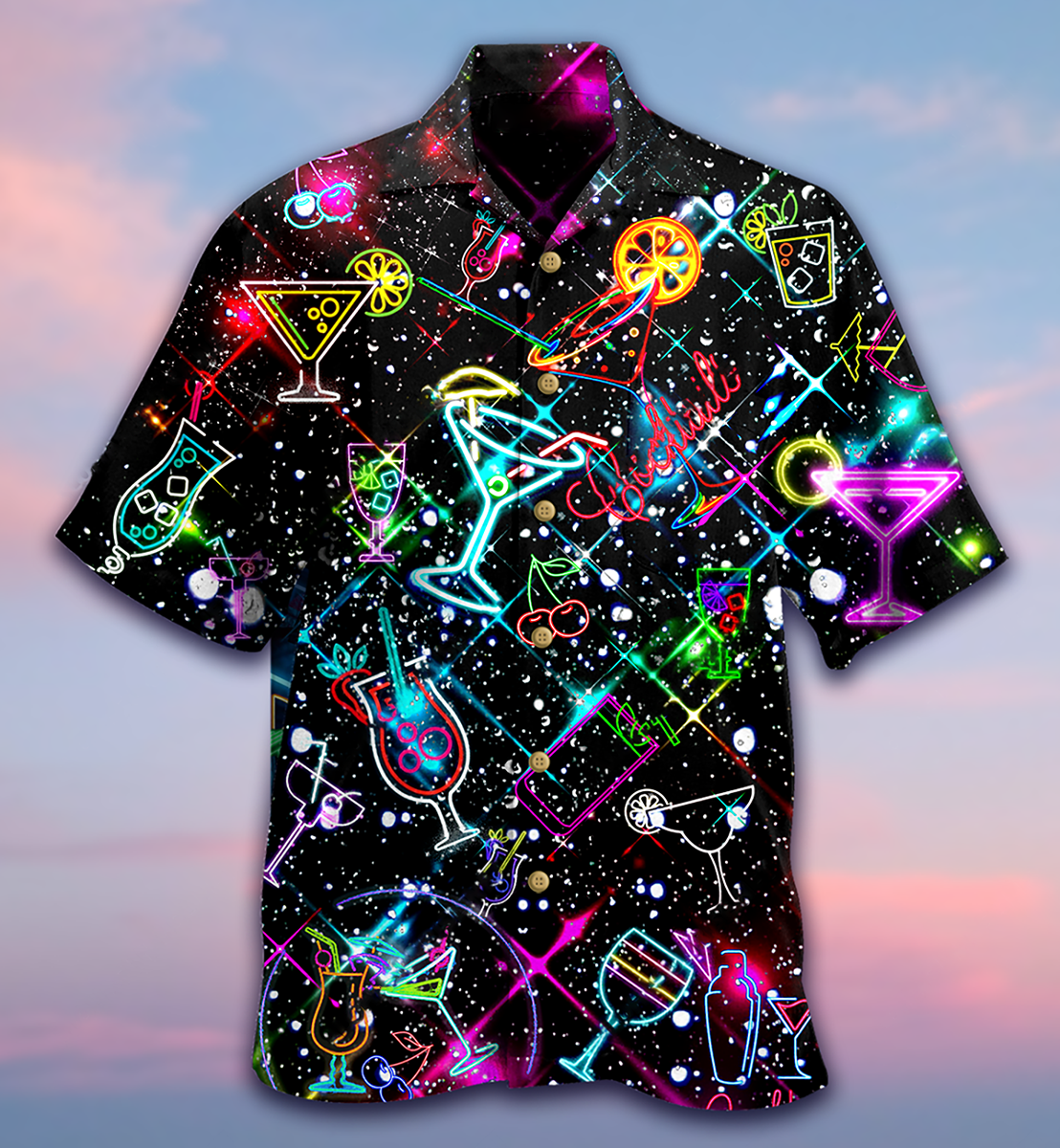 Cocktail Neon Love - Hawaiian Shirt - Reefox