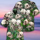 Skull Couple Kiss - Hawaiian Shirt - Reefox