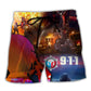 Beach Short / Adults / S Firefighter 911 So Important - Beach Short Reefox - Owls Matrix LTD