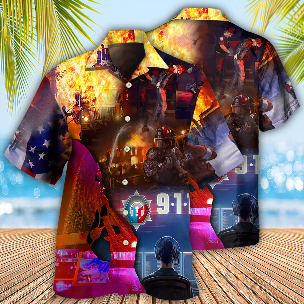 Firefighter 911 So Important - Hawaiian Shirt - Reefox