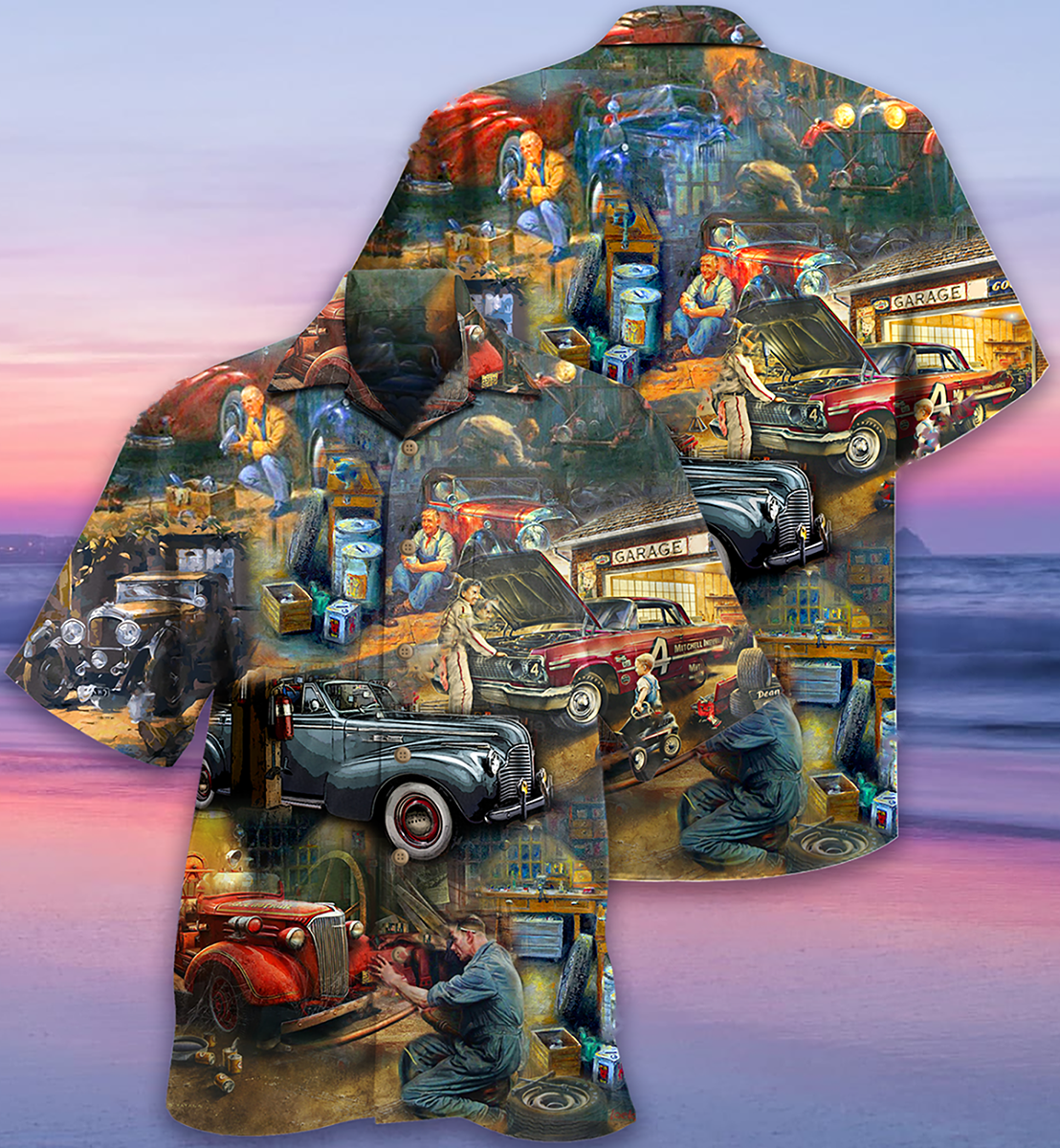 Car Fix Life Vintage - Hawaiian Shirt - Reefox