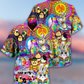 Hippie Easter Peace Life Color Funny Party - Hawaiian Shirt - Reefox