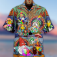 Hippie Gnome Peace Life Color - Hawaiian Shirt - Reefox