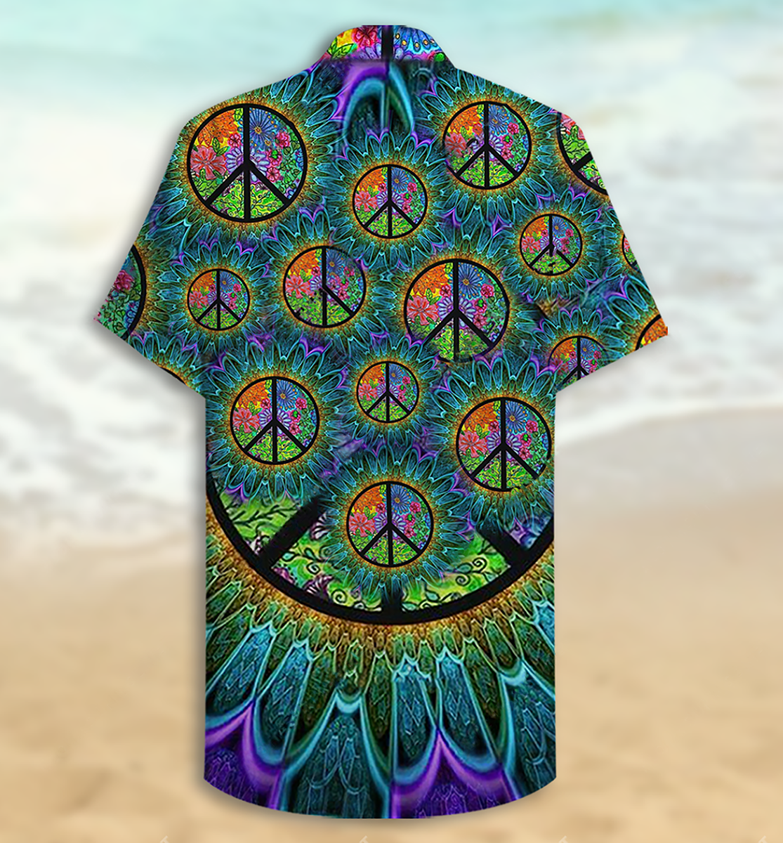 Hippie Peace Life Color - Hawaiian Shirt - Reefox