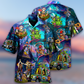 Hippie Alien Skull Peace Life - Hawaiian Shirt - Reefox