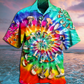 Hippie Mushroom Peace Life A Little Hippie - Hawaiian Shirt - Reefox