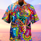 Hippie Deer Peace Love Life Color Amazing - Hawaiian Shirt - Reefox