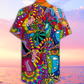 Hippie Deer Peace Love Life Color Amazing - Hawaiian Shirt - Reefox