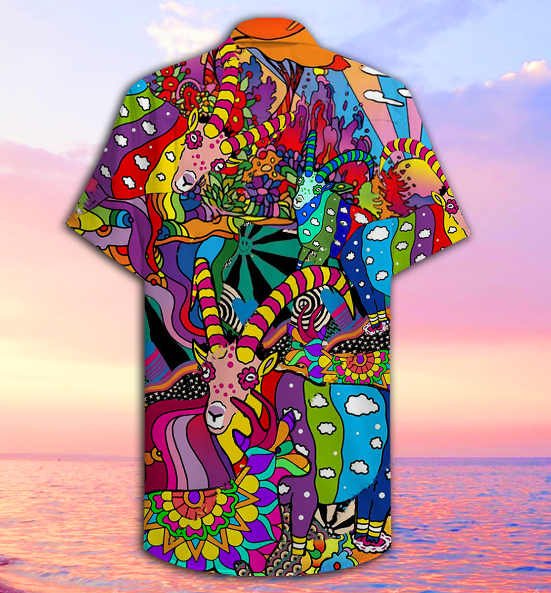 Hippie Deer Peace Love Life Color Amazing - Hawaiian Shirt - Reefox