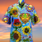 Hippie Sunflowers Stay Trippy Little Hippie - Hawaiian Shirt - Reefox