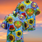 Hippie Sunflowers Stay Trippy Little Hippie - Hawaiian Shirt - Reefox