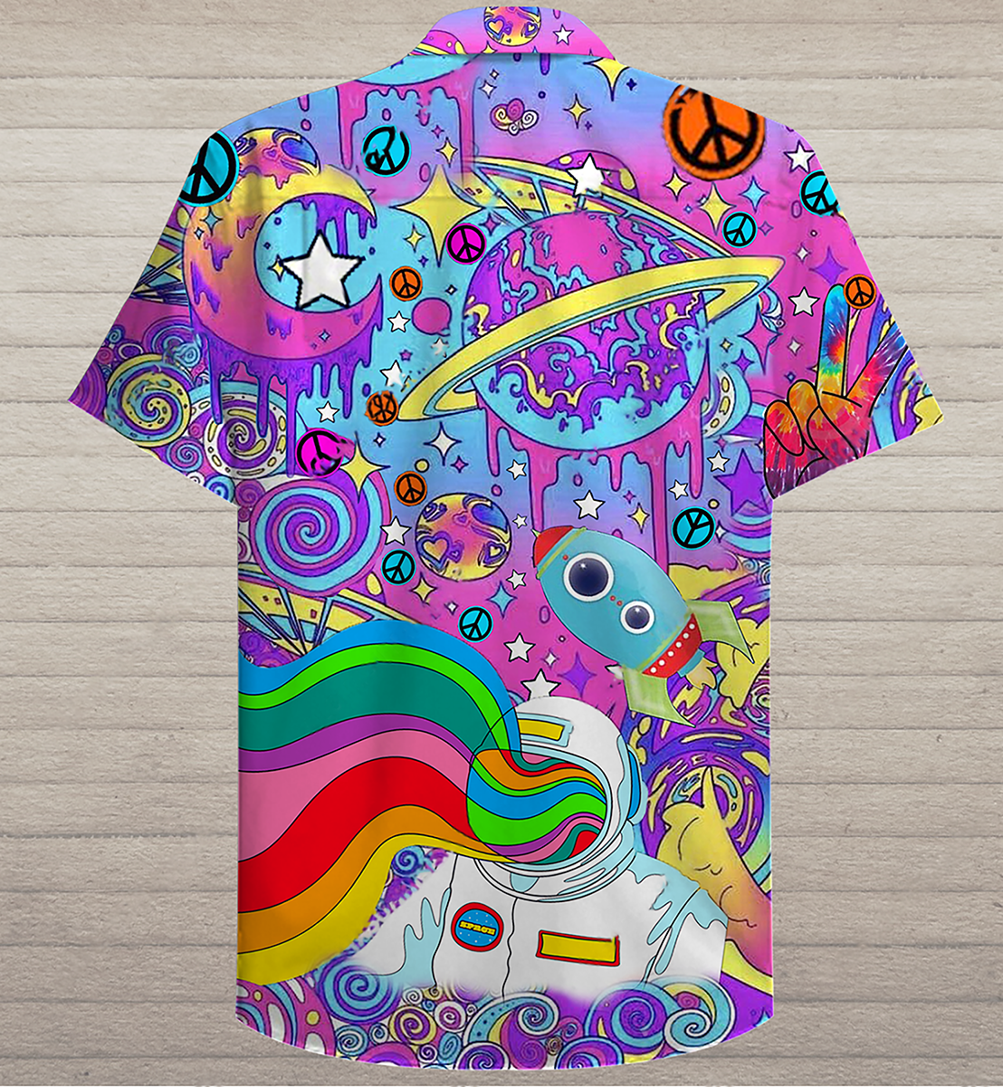 Hippie Planet Peace The Colorful Of Life - Hawaiian Shirt - Reefox
