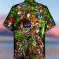 Hippie Mushroom Peace Love Life Color - Hawaiian Shirt - Reefox