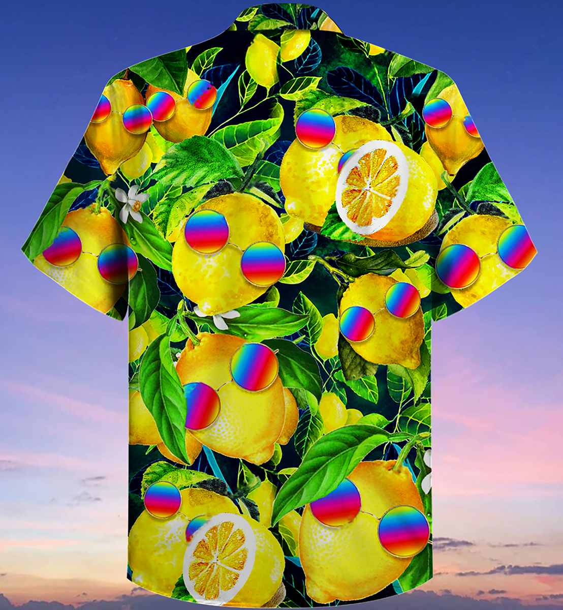 Hippie Funny Lemon Peace - Hawaiian Shirt - Reefox