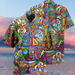 Hippie Mushroom Mix Peace Life Color - Hawaiian Shirt - Reefox