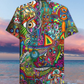 Hippie Mushroom Mix Peace Life Color - Hawaiian Shirt - Reefox
