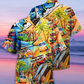 Hippie Bus Love Beach Summer - Hawaiian Shirt - Reefox