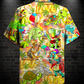 Hippie Turtle Funny Peace Life Color - Hawaiian Shirt - Reefox