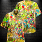 Hippie Turtle Funny Peace Life Color - Hawaiian Shirt - Reefox