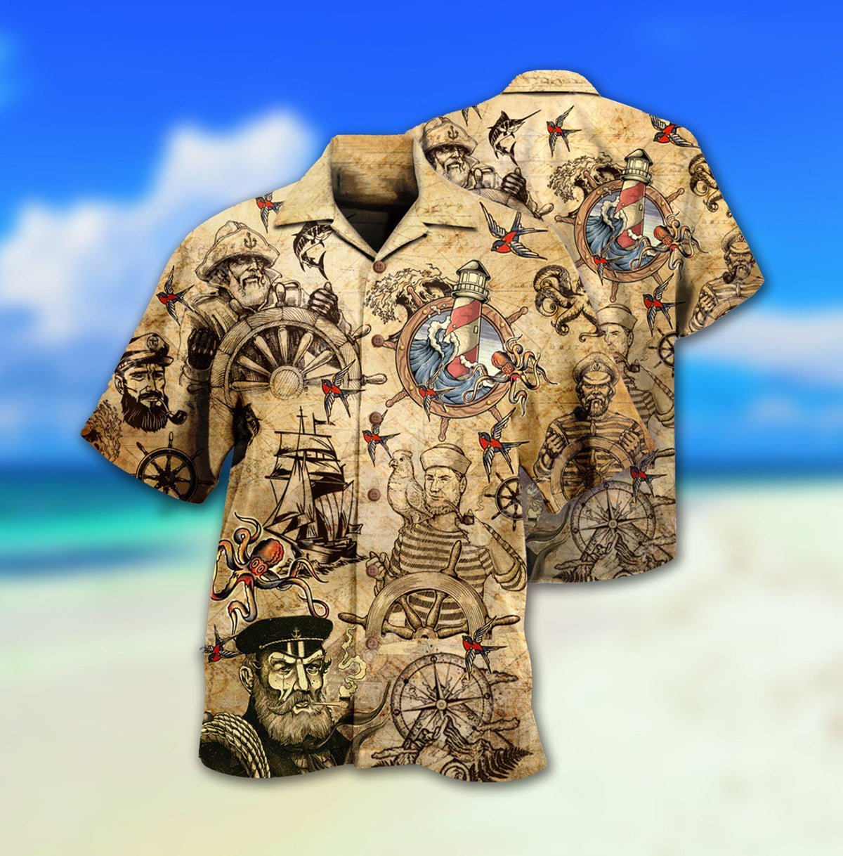 Sailing Sailor A Smooth Sea Never Made A Skilled Sailor - Hawaiian Shirt - Reefox