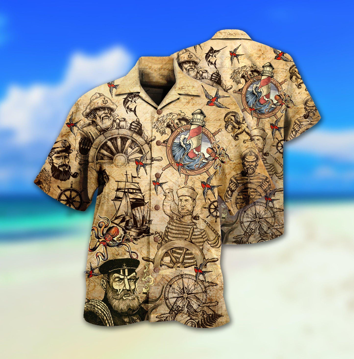 Sailing Sailor A Smooth Sea Never Made A Skilled Sailor - Hawaiian Shirt - Reefox