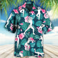 Aerobics Tropical Floral - Hawaiian Shirt - Reefox