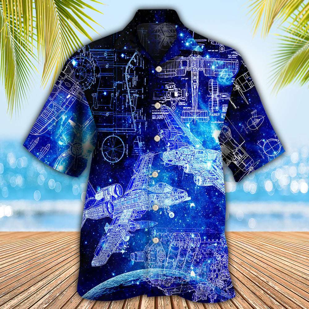 Engineer Aerospace Style - Hawaiian Shirt - Reefox