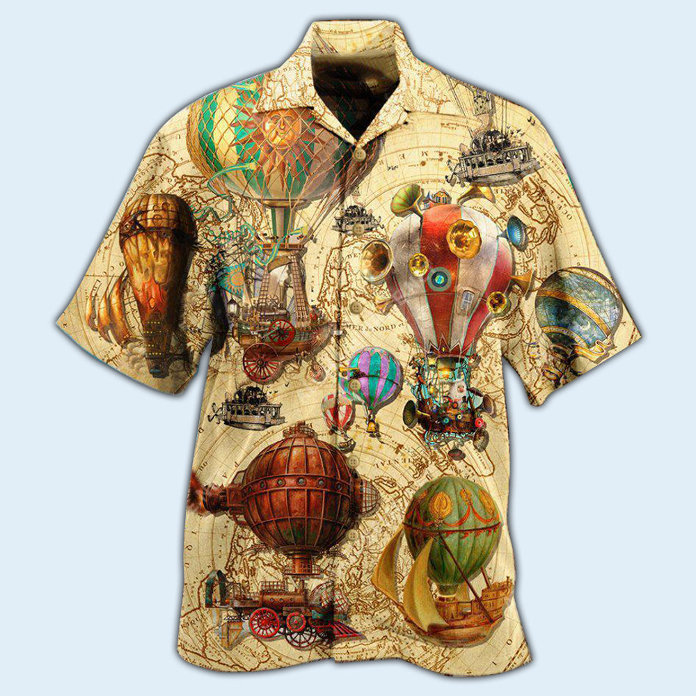 Air Balloon Fly High Fly Far With Air Balloon Steampunk With Classic Style - Hawaiian Shirt - Reefox