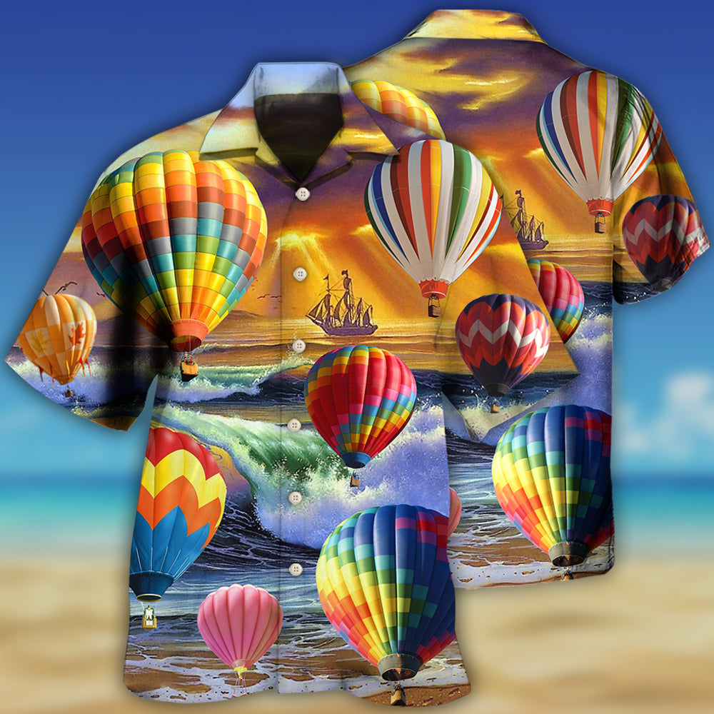 Air Balloon Love Life Style - Hawaiian Shirt - Reefox