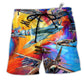 Beach Short / Adults / S Aircraft Let The Adventures Begin - Beach Short Reefox - Owls Matrix LTD