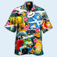 Airplane Take Your Flights Go Anywhere With Lovely Flower - Hawaiian Shirt - Reefox