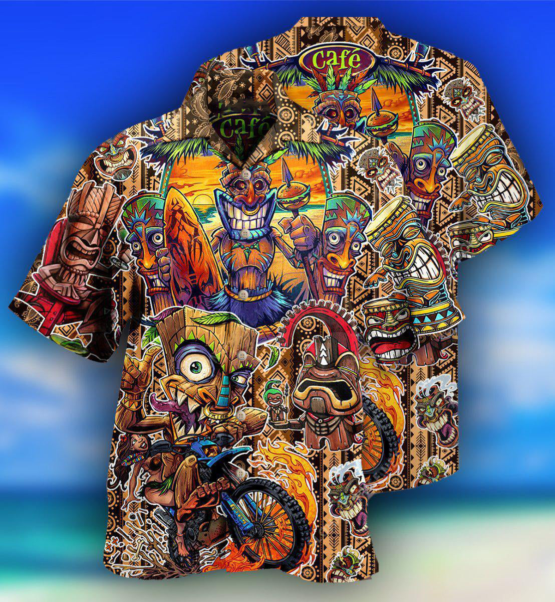 Tiki Aloha All Day Every Day - Hawaiian Shirt - Reefox