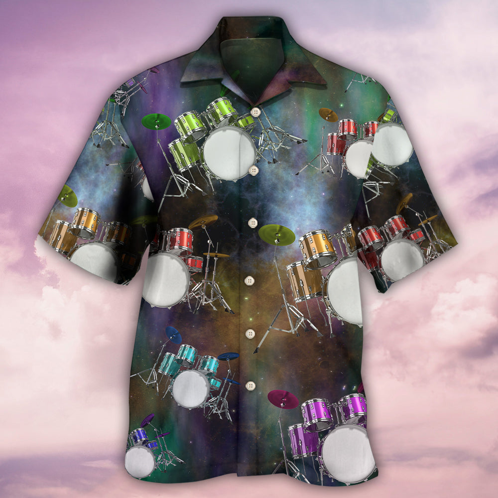 Drum Amazing Drums Galaxy Style - Hawaiian Shirt - Reefox