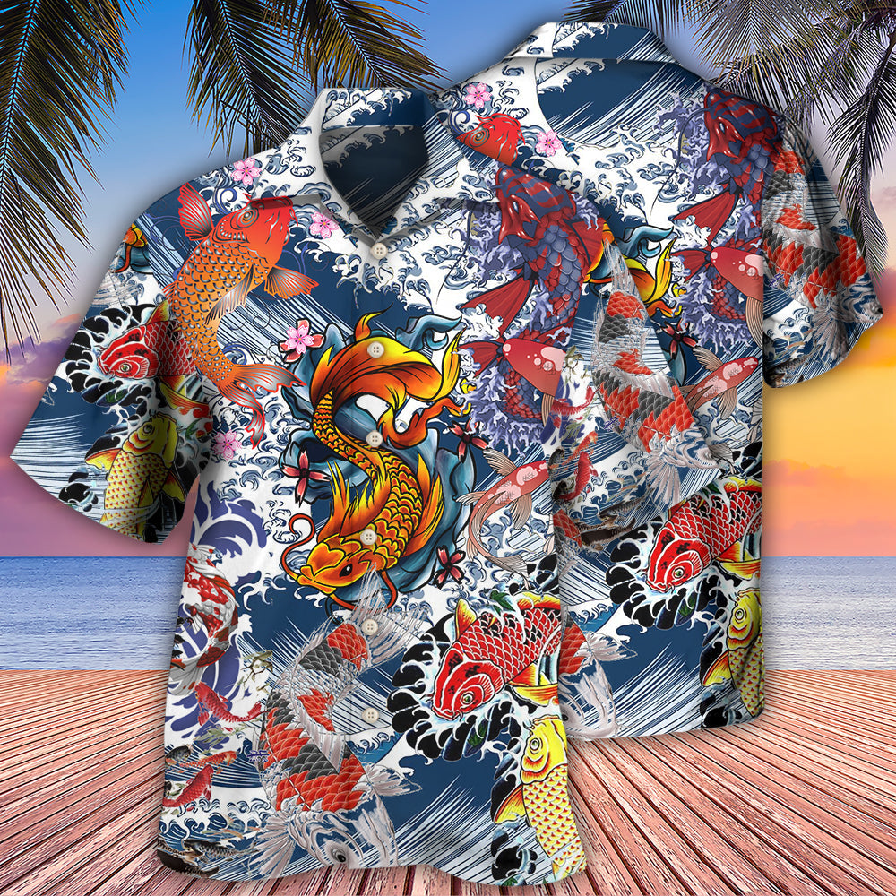 Fish Amazing Koi Fish In The Sea - Hawaiian Shirt - Reefox
