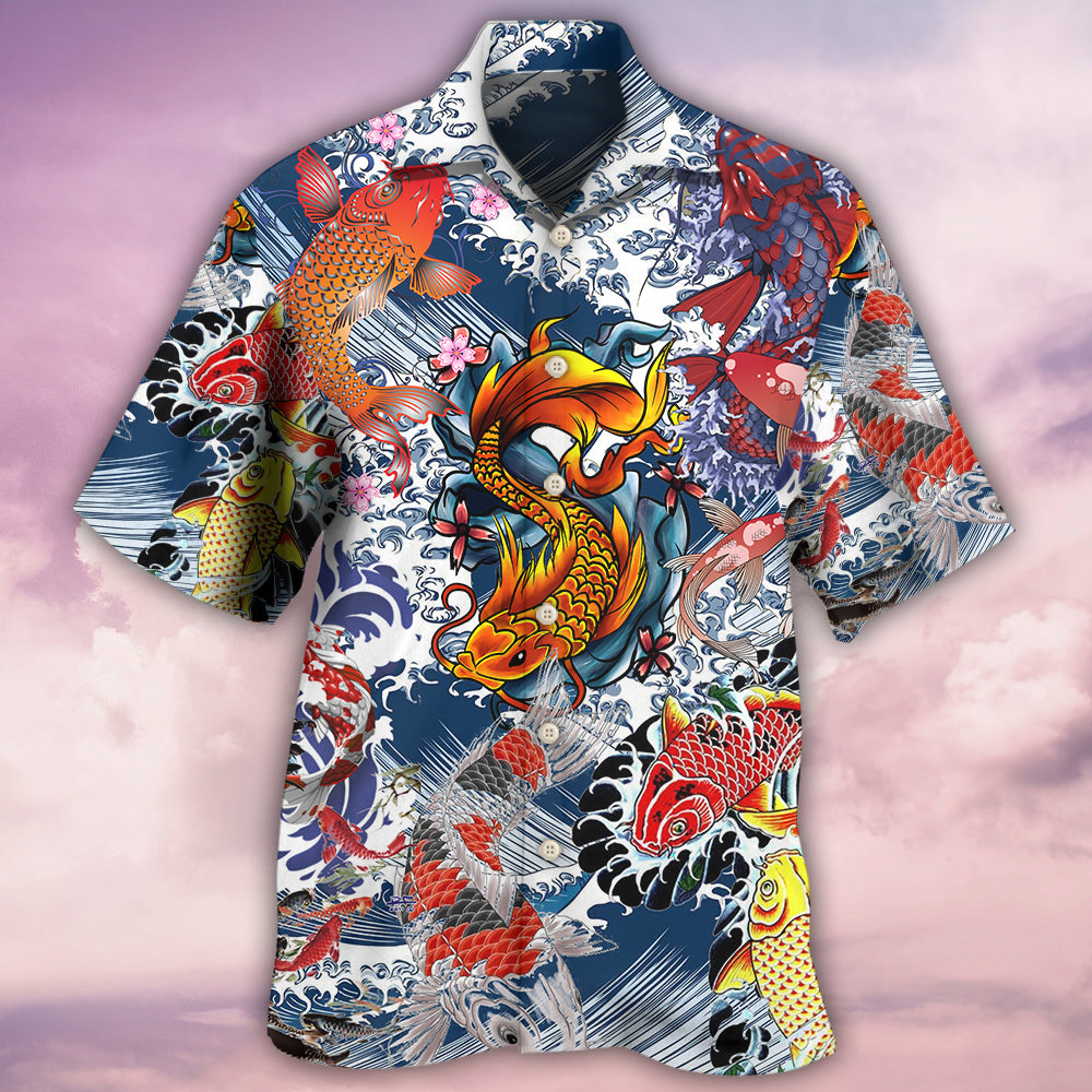 Fish Amazing Koi Fish In The Sea - Hawaiian Shirt - Reefox