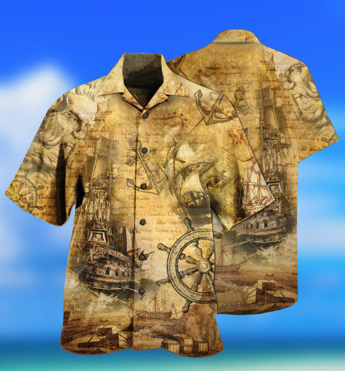 Sailing Ship Into The Sea To Find Your Soul - Hawaiian Shirt - Reefox