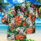 Ambulance Driver Tropical Floral Style - Hawaiian Shirt - Reefox