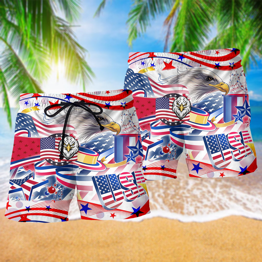 America Eagle Amazing Day - Beach Short Reefox - Owls Matrix LTD