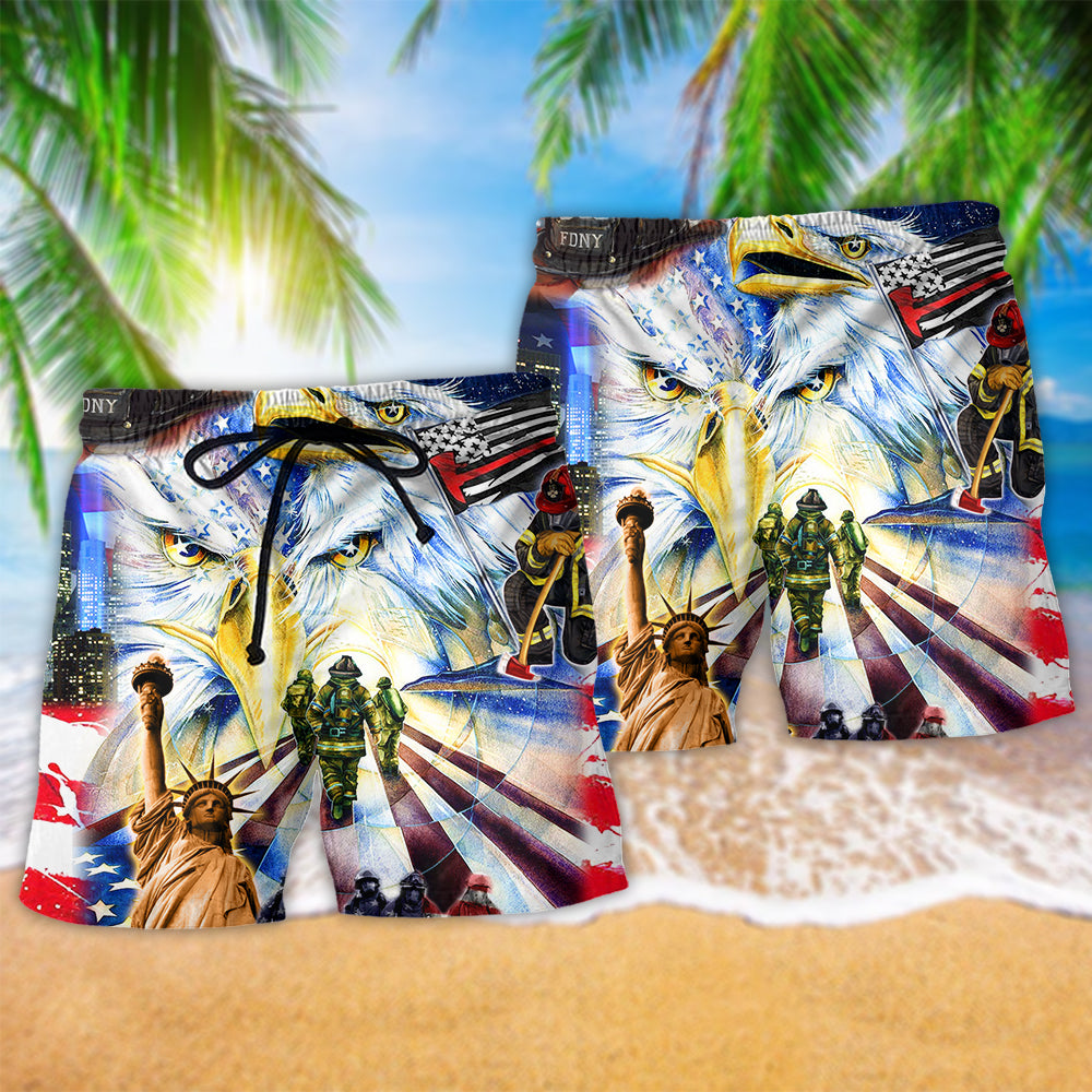 America Proud Forever Style - Beach Short Reefox - Owls Matrix LTD