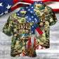 Veteran Colorful America Veteran War And Peace Proud To Have Veteran - Hawaiian Shirt - Reefox