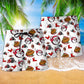 American Football Merry Christmas Santa - Beach Short Reefox - Owls Matrix LTD