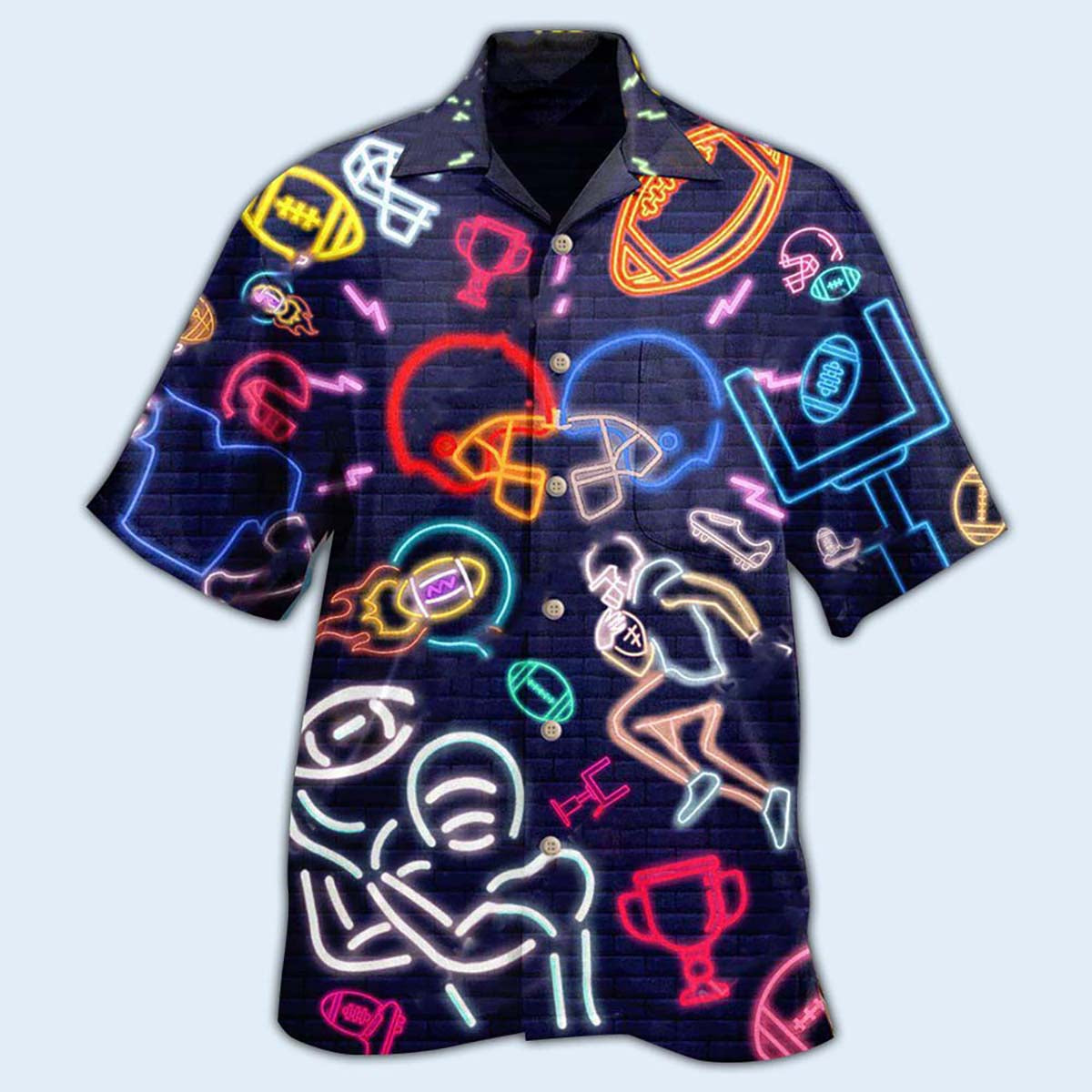 American Football Play Like A King - Hawaiian Shirt - Reefox