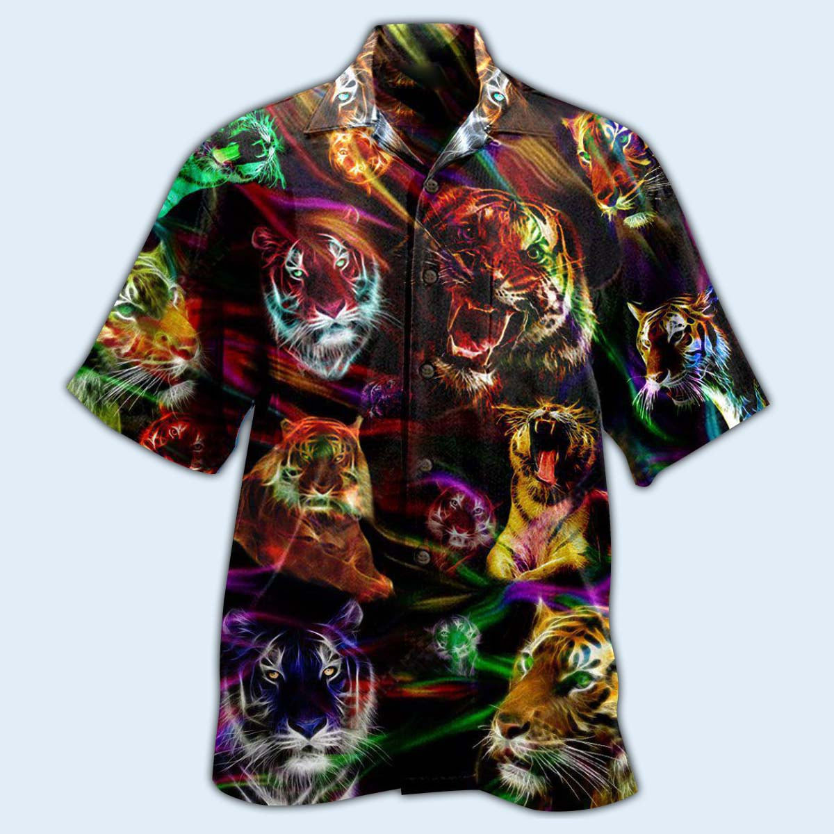 Tiger Animals Amazing Tiger Neon - Hawaiian Shirt - Reefox